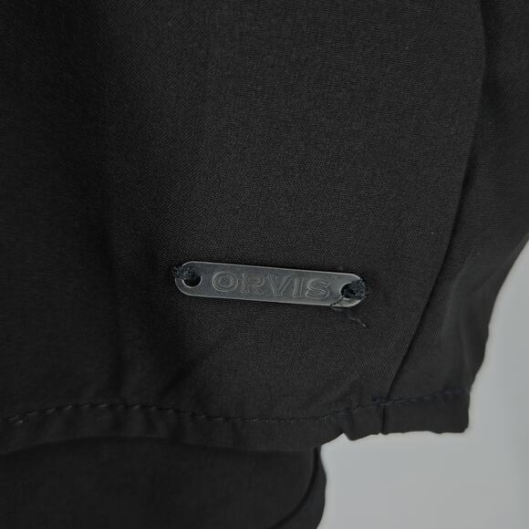 Orvis Dress Womens 2XL Black Henley Tie Waist Stretch Pockets Pack and Go New - Picture 15 of 16